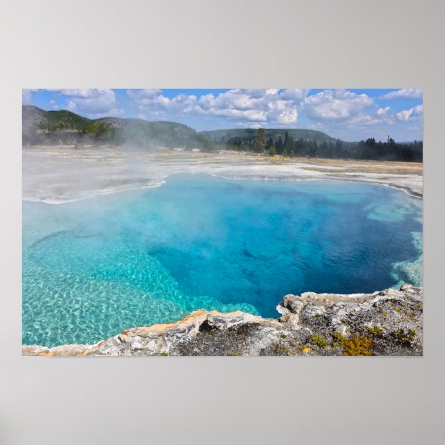 Affiche Bassin de Saphir, Parc national de Yellowstone (Devant)