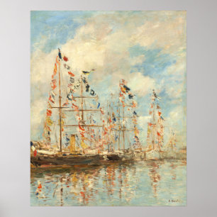 Affiche Bassin de Yacht - Eugène Boudin Beaux Arts