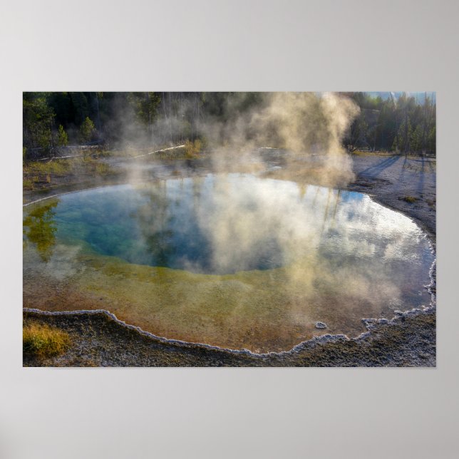 Affiche Bassin Morning Glory, Parc national de Yellowstone (Devant)