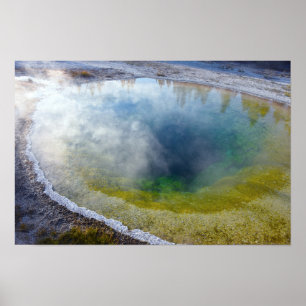 Affiche Bassin Morning Glory, parc national de Yellowstone