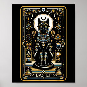 Affiche Bastet Chat déesse antique Egypte Mytholog égyptie