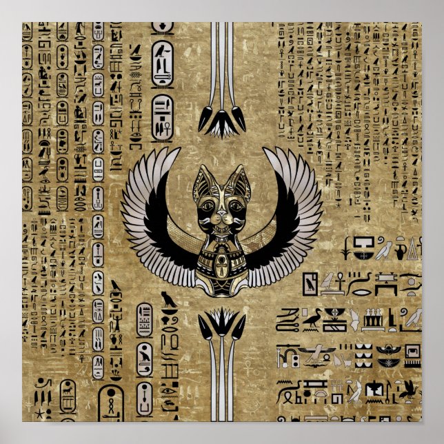 Affiche Bastet - Déesse égyptienne (Devant)