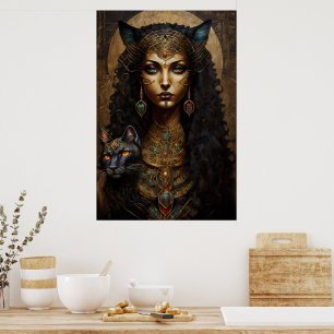 Affiche Bastet, la déesse égyptienne antique
