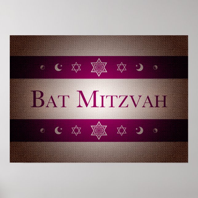 Affiche Bat mitzvah (Devant)