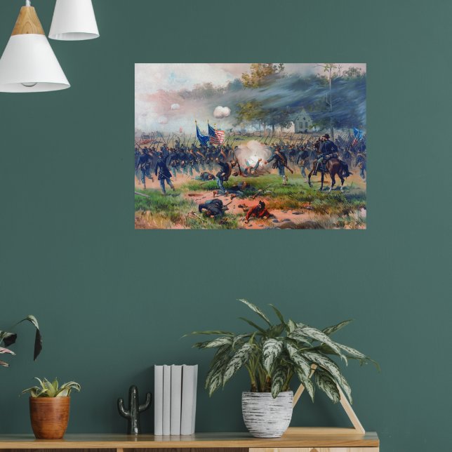 Affiche Bataille d'Antietam Thure de Thulstrup 1887 Restau (Salon 1)