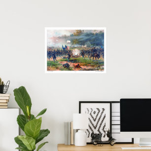 Affiche Bataille d'Antietam Thure de Thulstrup 1887 Restau