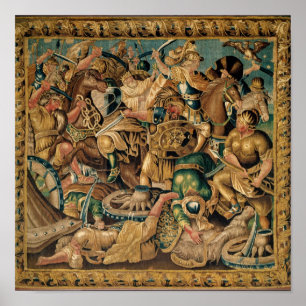 Affiche Bataille d'Arbelles en 333 avant JC, Aubusson