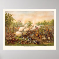 Bataille d'Atlanta par Kurz et Allison 1864