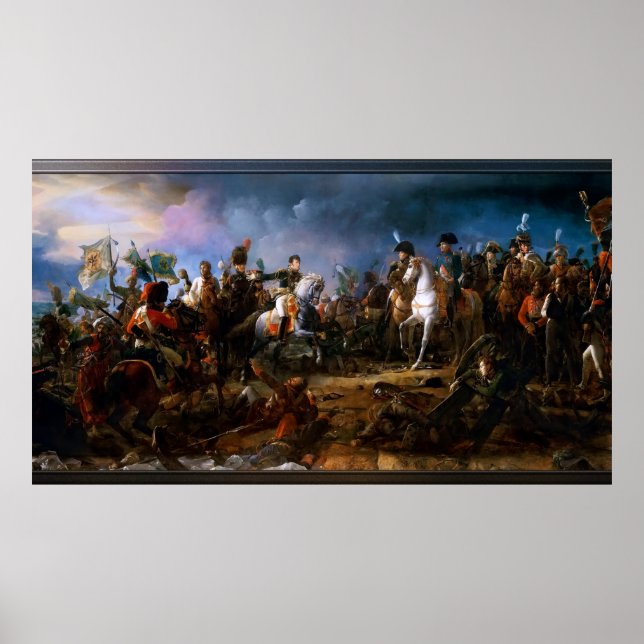Affiche Bataille d'Austerlitz par François Gérard (Devant)