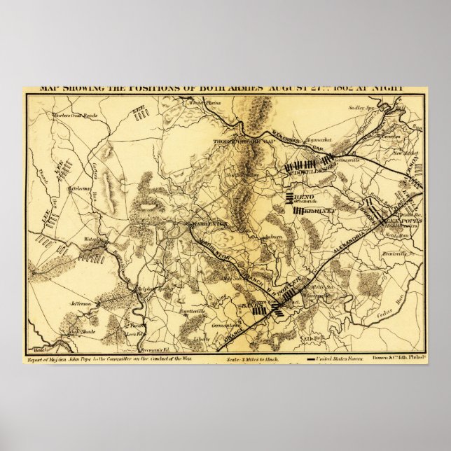 Affiche Bataille de Bull Run 3 (Devant)