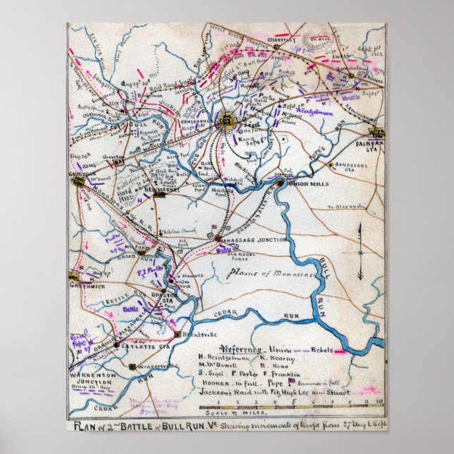 Affiche Bataille de Bull Run 4 (Devant)