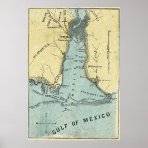 Affiche Bataille de carte de baie mobile