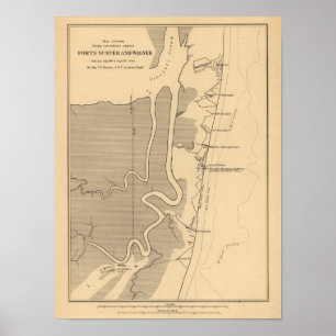 Affiche Bataille de fort Sumter - guerre civile 4