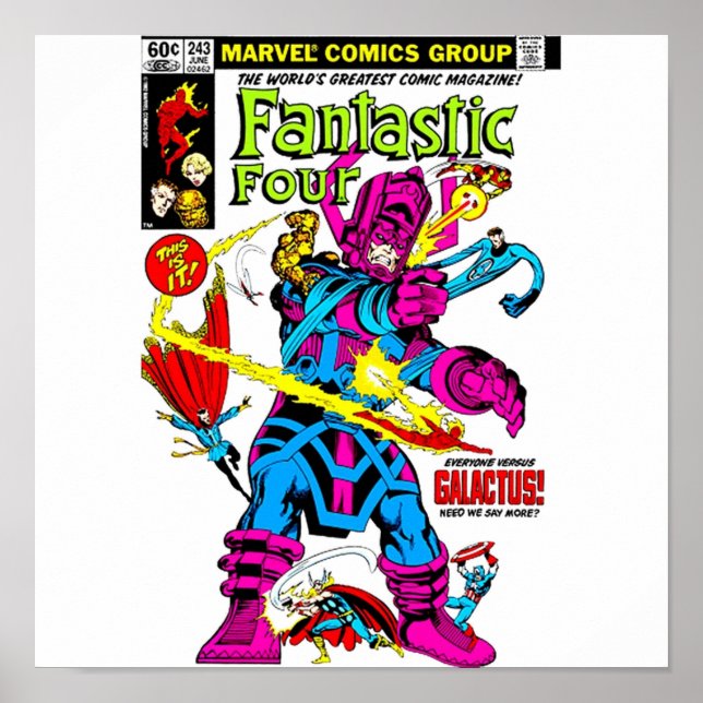 Affiche Bataille de Galactus TShirt (Devant)