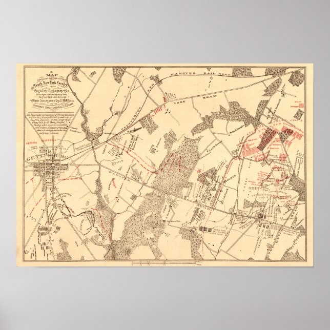 Affiche Bataille de Gettysburg (Devant)