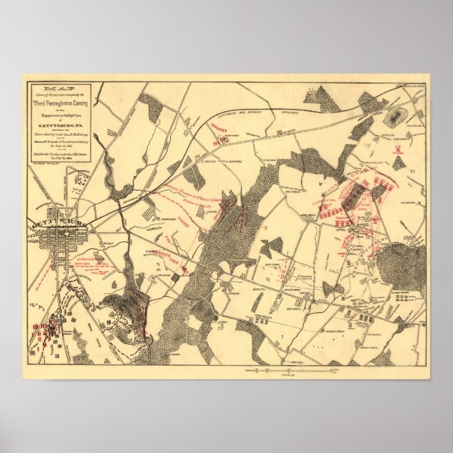 Affiche Bataille de Gettysburg 11 (Devant)