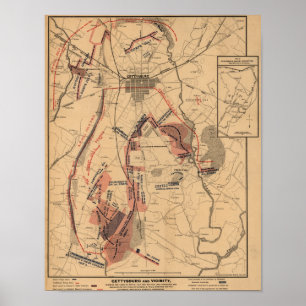 Affiche Bataille de Gettysburg 14