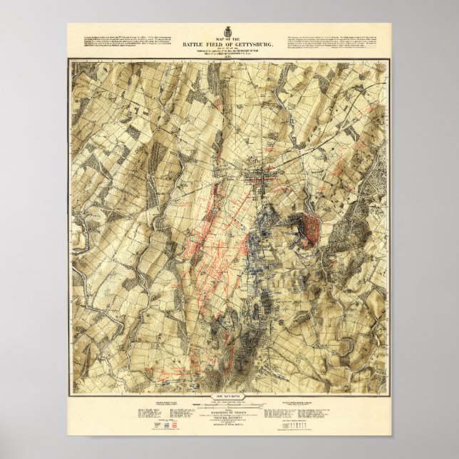 Affiche Bataille de Gettysburg 15 (Devant)