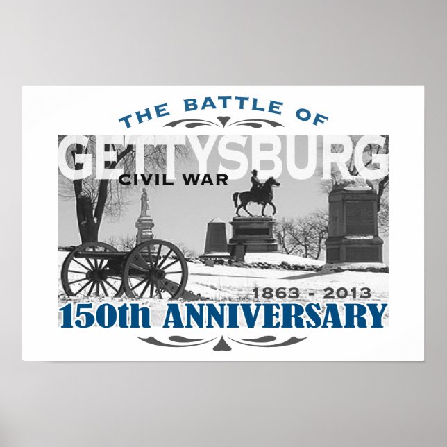 Affiche Bataille de Gettysburg 150 ans (Devant)