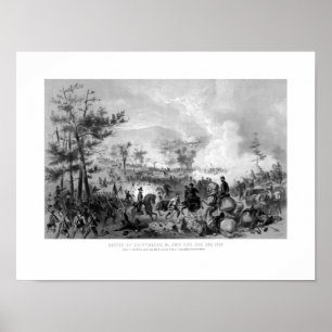Affiche Bataille de Gettysburg — Guerre civile