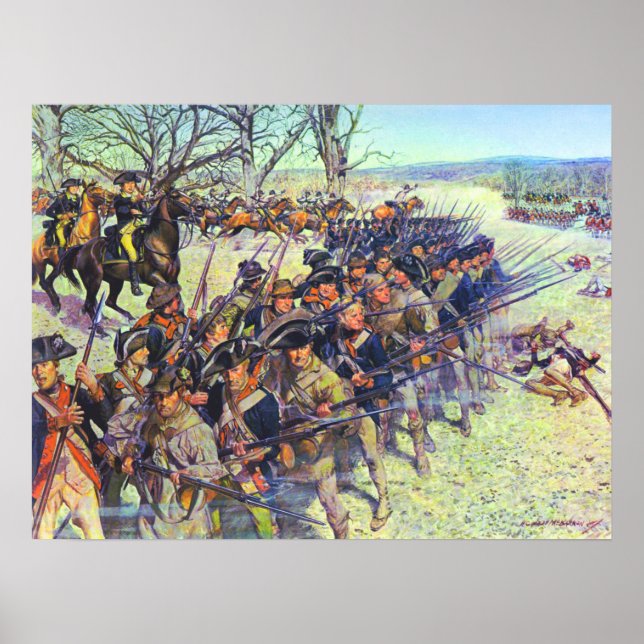 Affiche Bataille de Guilford Courthouse 15 mars 1781 (Devant)