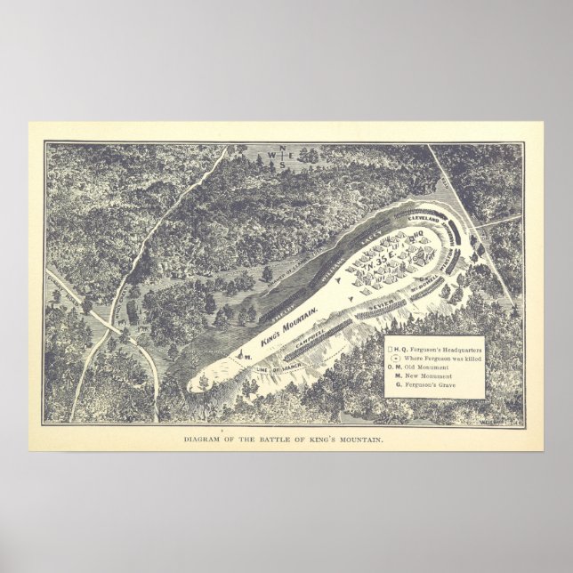 Affiche Bataille de King's Mountain (Devant)