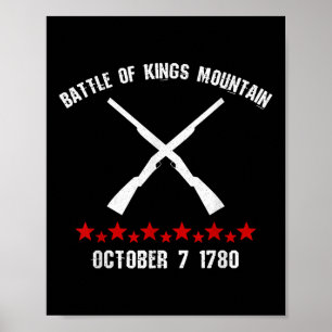 Affiche Bataille De Kings Mountain Guerre Révolutionnaire
