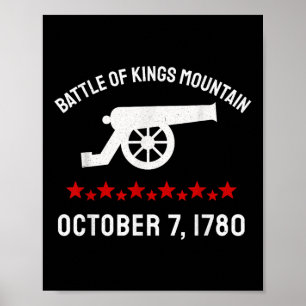 Affiche Bataille De Kings Mountain Révolution révolutionna