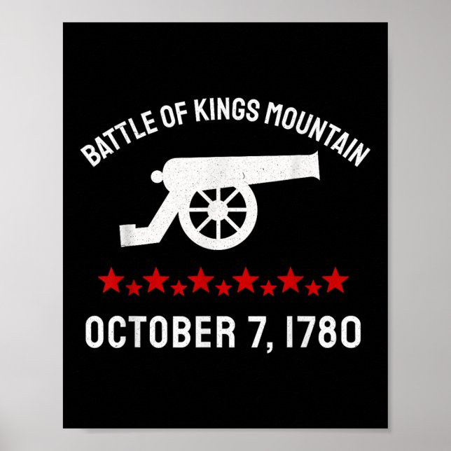 Affiche Bataille De Kings Mountain Révolution révolutionna (Devant)