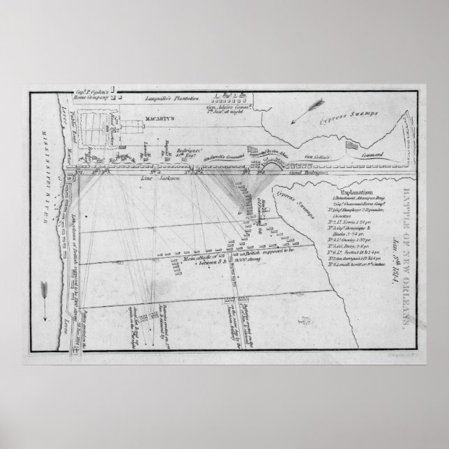 Affiche Bataille de la Nouvelle-Orléans (Devant)