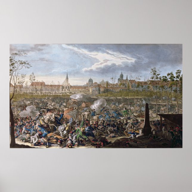 Affiche Bataille de Leipzig, le 19 octobre 1813 (Devant)