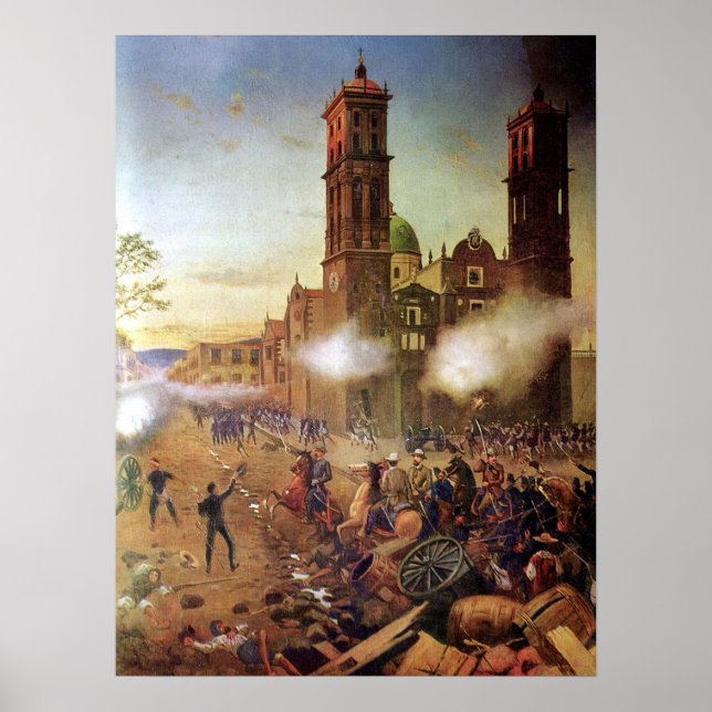 Affiche Bataille de l'histoire mexicaine de Puebla (Devant)