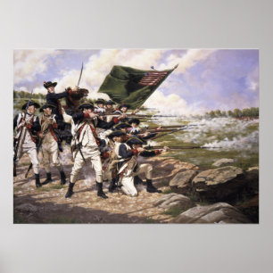 Affiche Bataille de Long Island, Canvas Art Print