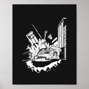 Affiche Bataille de Noir Bus