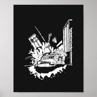 Affiche Bataille de Noir Bus