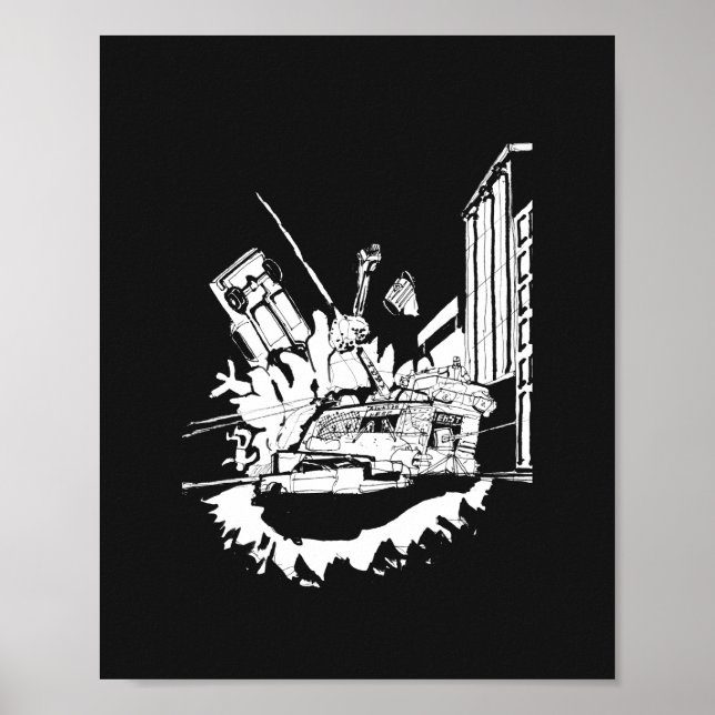 Affiche Bataille de Noir Bus (Devant)