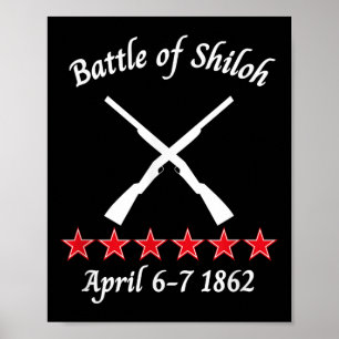Affiche Bataille De Shiloh Tennessee 1862 Batailles Civile