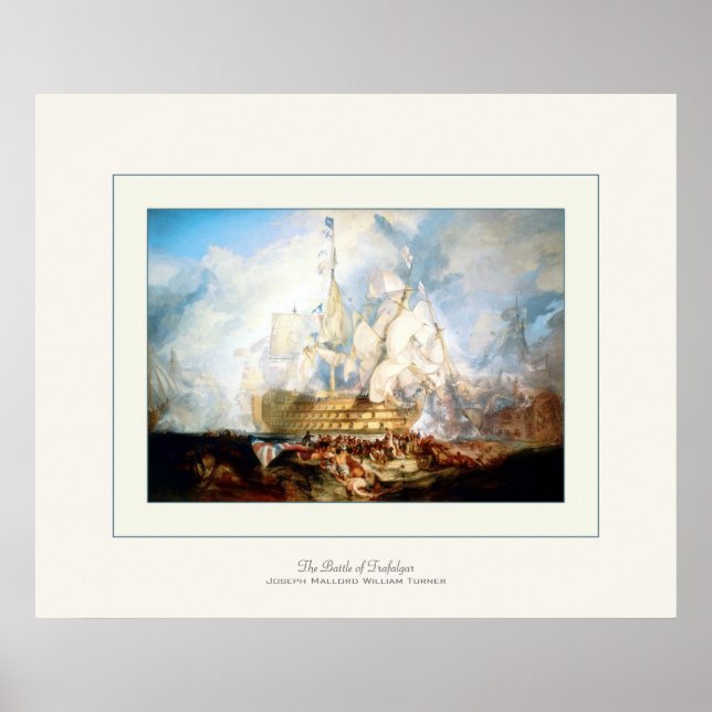 Affiche Bataille de Trafalgar ~ Art Vintage (Devant)