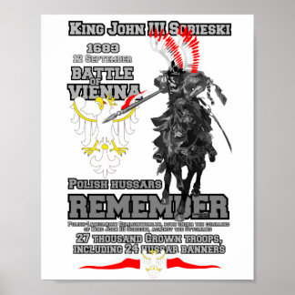 Affiche Bataille de Vienne polonais Hussars
