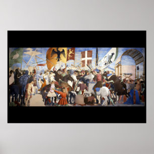 Affiche BATAILLE D'HÉRACLIUS par Piero Della Francesca