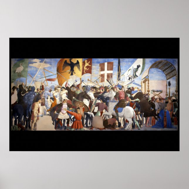 Affiche BATAILLE D'HÉRACLIUS par Piero Della Francesca (Devant)
