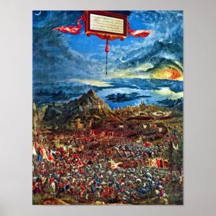 Affiche Bataille D'Issus Par Albrecht Altdorfer