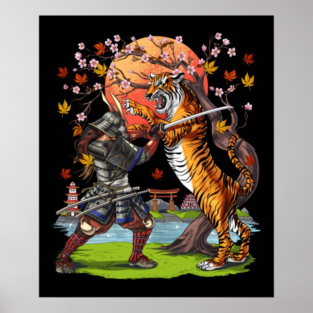 Affiche Bataille japonaise de Samurai Tiger (Devant)