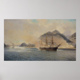 Affiche Bataille navale du détroit de Shimonoseki