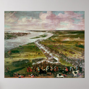 Affiche Bataille pour le croisement du Dvina, 1701