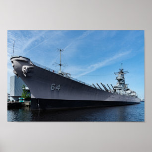 Affiche Bataillon USS Wisconsin BB-64