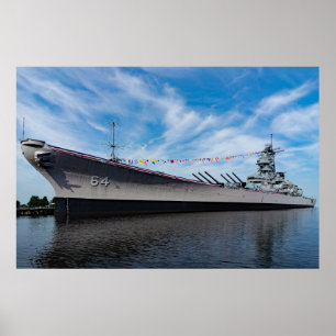 Affiche Bataillon USS Wisconsin BB-64