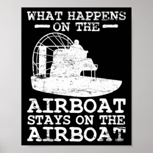Affiche Bateau à air capitaine de bateau navigation vintag