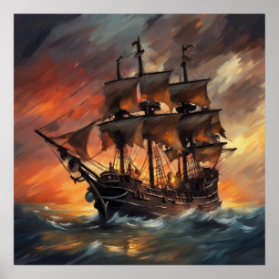 Affiche Bateau à pirates Stormy - 4 -