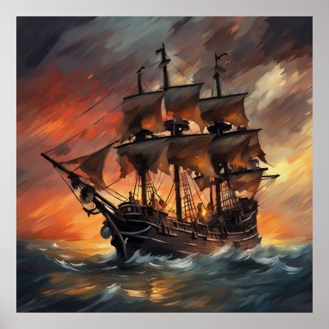 Affiche Bateau à pirates Stormy - 4 - (Devant)